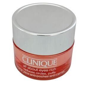 Clinique All About Eyes Rich Reduce Circle Puffiness Cream Fragrance Free 0.5 oz
